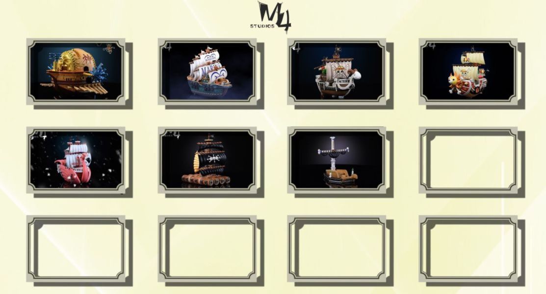 【預購】M4>海賊王>全員船系列第七彈 鷹眼棺船 怪博士與機器娃娃,阿拉蕾,GK,玩具,模型,雕像,擺飾,收藏,共鳴