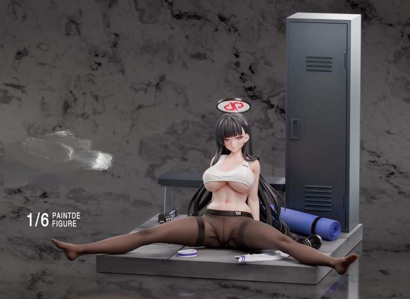 【預購】Make Zero > 蔚藍檔案 > 1/6 調月莉音的私人健身房 Make Zero,蔚藍檔案,調月莉音,GK,玩具,收藏,擺件,模型,公仔,人偶,手辦,動漫