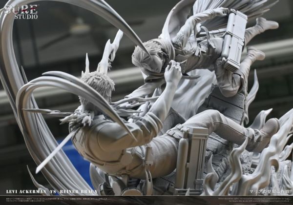 【預購】Sure-Studio > 進擊的巨人 > 1/6 SSS巨人對戰系列 兵長vs萊納 Sure-Studio,進擊的巨人,兵長,萊納,GK,玩具,收藏,擺件,模型,公仔,人偶,手辦,動漫