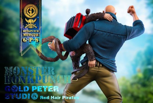 【預購】GOLD PETER > 海賊王 > 1/8 四皇團 紅髮海賊團第六款 彭克·潘奇&蒙斯塔 海賊王,彭克·潘奇&蒙斯塔,GK,玩具,收藏,擺件