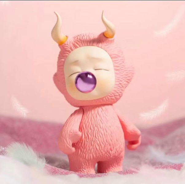 【在台現貨】TOYCITY > ANGEL BOY   > ANGEL BOY 坐姿夢 150%（粉色） PopMart泡泡瑪特,Labubu拉布布,慵懶瑜伽系列手辦,正版,THE MONSTERS,玩具,模型,雕像,共鳴,ANGEL BOY