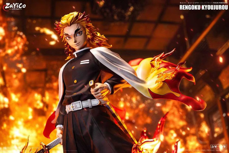 【預購】Zayico工作室 > 鬼滅之刃 > 1/4 & 1/6 海外私定共鳴系列第四彈 炎柱 煉獄杏壽郎 THUNDER Z,劍星,刀姬,GK,玩具,收藏,擺件,模型,公仔,人偶,手辦,動漫