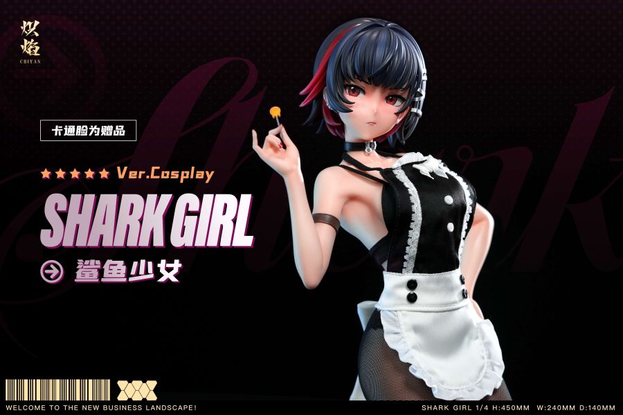 【預購】熾焰工作室 > 絕區零 > 1/4 COSPLAY系列 Shark Girl 鯊魚少女 艾蓮·喬(雙版本) 僵屍車工作室,數碼寶貝,雷光獸,GK,玩具,收藏,擺件,模型,公仔,人偶,手辦,動漫