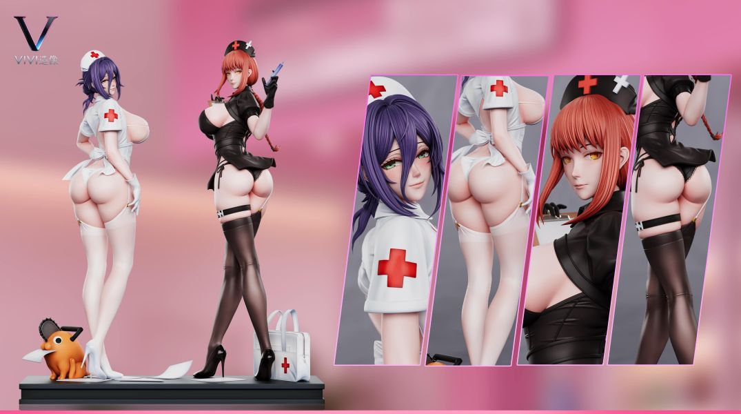 【預購】VIVI造物工作室 > 鏈鋸人 > 1/6 護士姐妹系列 蕾潔 & 瑪奇瑪 Li-Studio,鏈鋸人,蕾潔,GK,玩具,收藏,擺件,模型,公仔,人偶,手辦,動漫