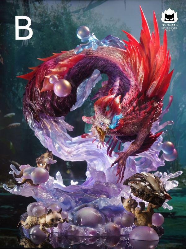 【預購】Heroics貓火 > 魔物獵人 > 泡狐龍 (多版本) Heroics貓火,魔物獵人,泡狐龍,GK,玩具,收藏,擺件,模型,公仔,人偶,手辦,動漫