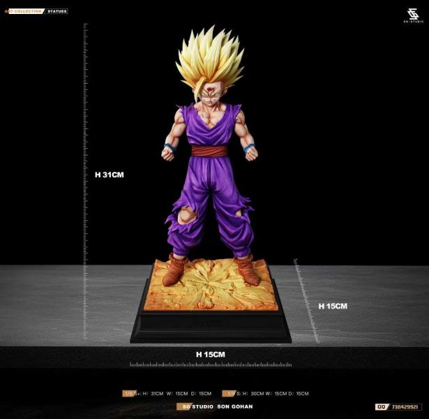 【預購】SG-Studio > 七龍珠 > 第五彈 超二悟飯 (雙版本) 七龍珠,孫悟飯,GK,玩具,模型,雕像,共鳴