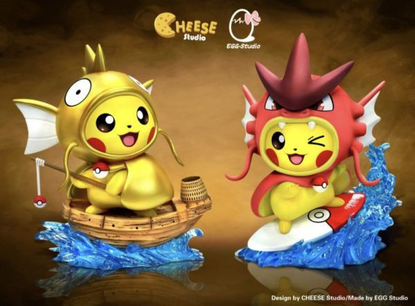 【已售罄，如欲追加請私訊客服@toykokoro】CEGG阿蛋小作坊 ＆ CHEESE奶酪工作室>寶可夢>鯉魚王變皮 & 暴鯉龍變皮 皮卡丘 