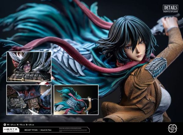 【補款】Hertz-Studio > 進擊的巨人 > 宿命之戰 米卡莎 vs 女巨人亞妮 進擊的巨人,坐姿艾連,艾連,GK,玩具,模型,雕像,共鳴