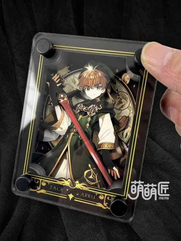 【預購】萌萌匠>庫洛魔法使>百變小櫻小狼 黑色立體卡磚裝飾畫磚 電馭叛客,邊緣行者,露西和大衛馬丁內斯,GK,玩具,模型,雕像,擺飾,收藏,共鳴