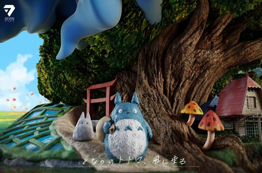 【預購】Seven-Studio > 宮崎駿 > 龍貓 海外私訂 乘風而行 Raven渡鴉,宮崎駿,星空下的龍貓,GK,玩具,收藏,擺件,模型,公仔,人偶,手辦,動漫