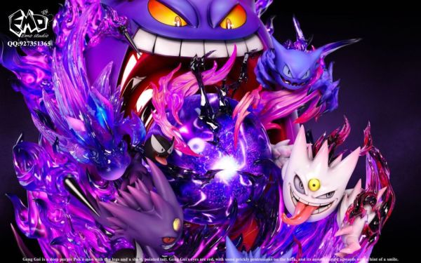【預購】Emo>寶可夢>畢業雕像系列第四彈 耿鬼 寶可夢,Pokemon,Pokémon,耿鬼,GK,玩具,模型,雕像,擺飾,收藏,共鳴