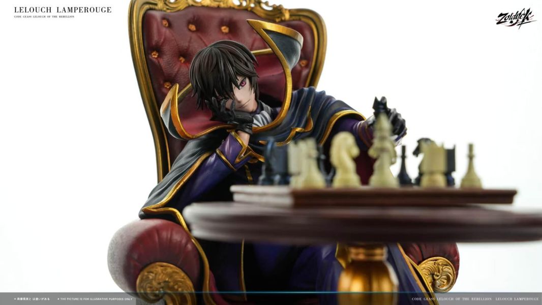【預購】Zoldyck > Code Geass反叛的魯路修 > 1/6 下棋 魯魯修 Zoldyck,魯魯修,GK,玩具,模型,雕像,共鳴