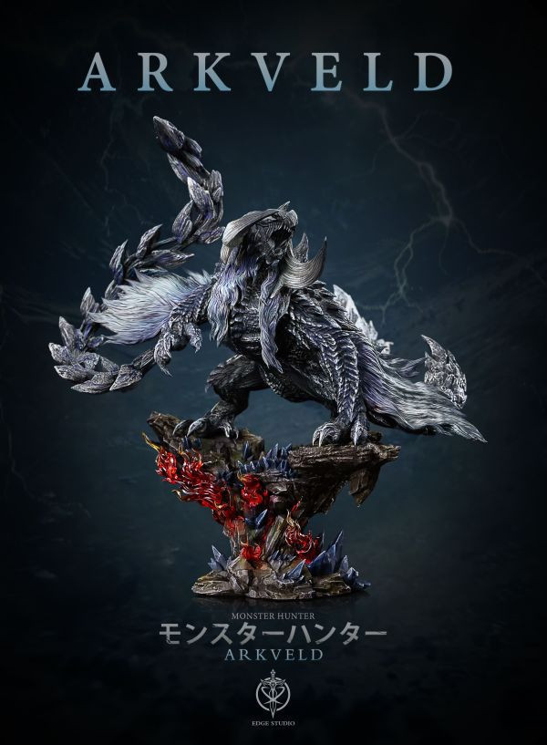 【售罄-代購/追加服務請洽客服】Edge-Studio > 魔物獵人 > 鎖刃龍 進擊的巨人,坐姿艾連,艾連,GK,玩具,模型,雕像,共鳴