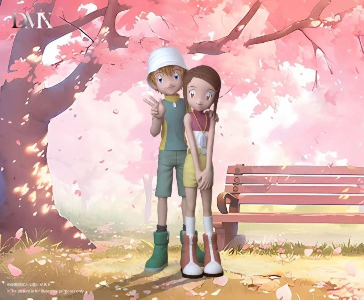 【預購】DMX-Studio>數碼寶貝>情侶版阿武 & 嘉兒 怪博士與機器娃娃,阿拉蕾,GK,玩具,模型,雕像,擺飾,收藏,共鳴