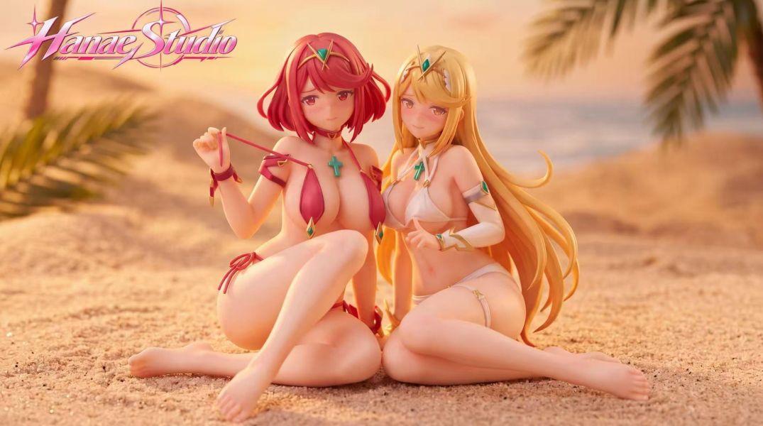 【預購】Hanae-Studio > 異度神劍 > 1/6 光 & 焰 泳裝版 HOT-Studio,異度神劍,妮亞,GK,玩具,收藏,擺件,模型,公仔,人偶,手辦,動漫