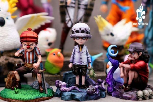 【代購】大熊社 > 海賊王 > 七武海童年系列第二彈 巴其 & 羅 & 黑鬍子 怪博士與機器娃娃,阿拉蕾,GK,玩具,模型,雕像,擺飾,收藏,共鳴