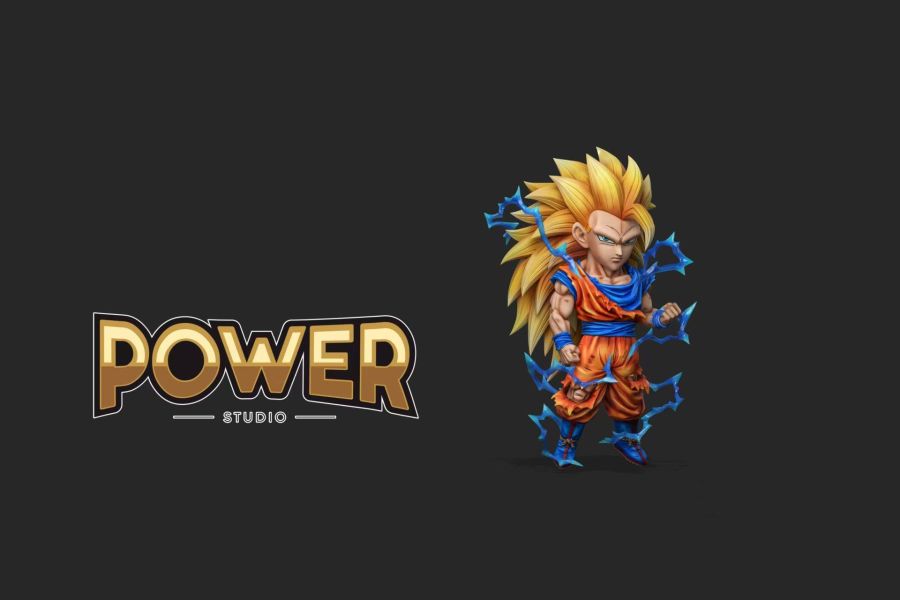 【預購】Power-Studio > 七龍珠 > 戰損超三 悟空 Power-Studio,七龍珠,貝吉塔,GK,玩具,收藏,擺件,模型,公仔,人偶,手辦,動漫