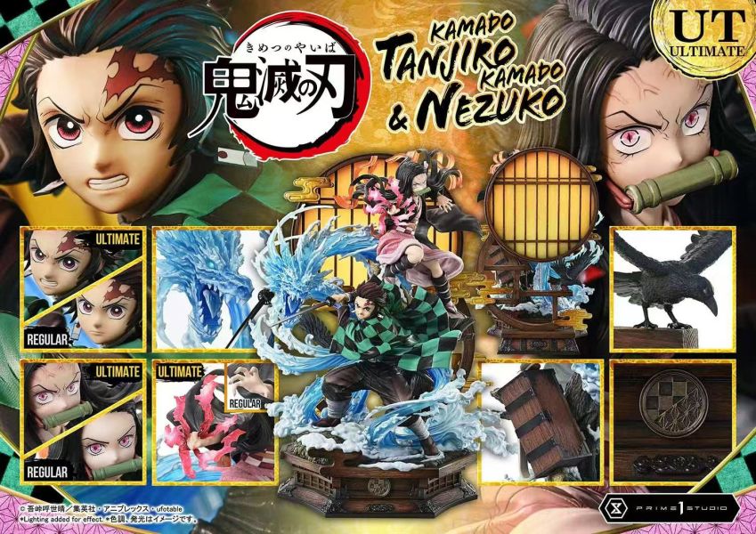 【預購】《正版授權》 Prime 1 Statue > 鬼滅之刃 > 1/6 竈門炭治郎 & 竈門禰豆子 A+研究所,烙印勇士,凱茲,GK,玩具,收藏,擺件,模型,公仔,人偶,手辦,動漫