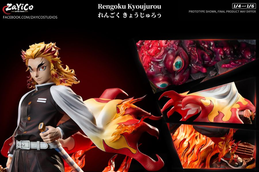 【預購】Zayico工作室 > 鬼滅之刃 > 1/4 & 1/6 海外私定共鳴系列第四彈 炎柱 煉獄杏壽郎 THUNDER Z,劍星,刀姬,GK,玩具,收藏,擺件,模型,公仔,人偶,手辦,動漫