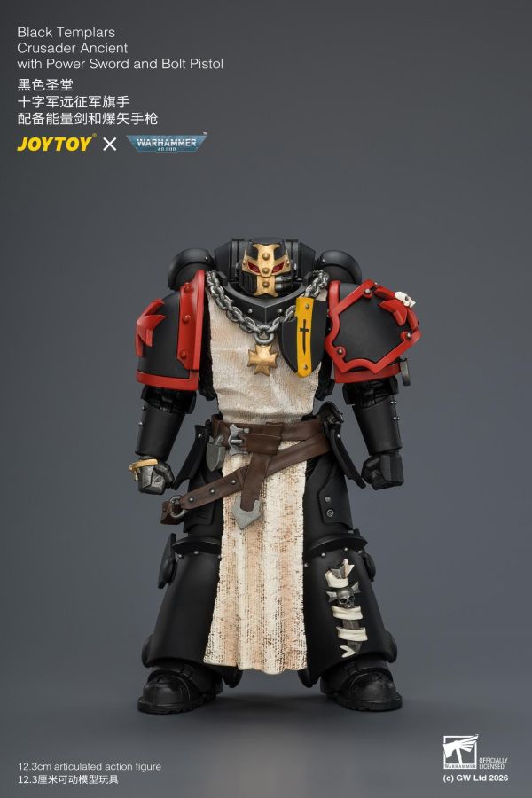 【預購】JOYTOY > 戰鎚40K > 1/18 黑色聖堂 十字軍遠征軍旗手 JOYTOY,戰鎚40K,黑色聖堂,十字軍遠征軍旗手,GK,玩具,收藏,擺件,模型,公仔,人偶,手辦,動漫