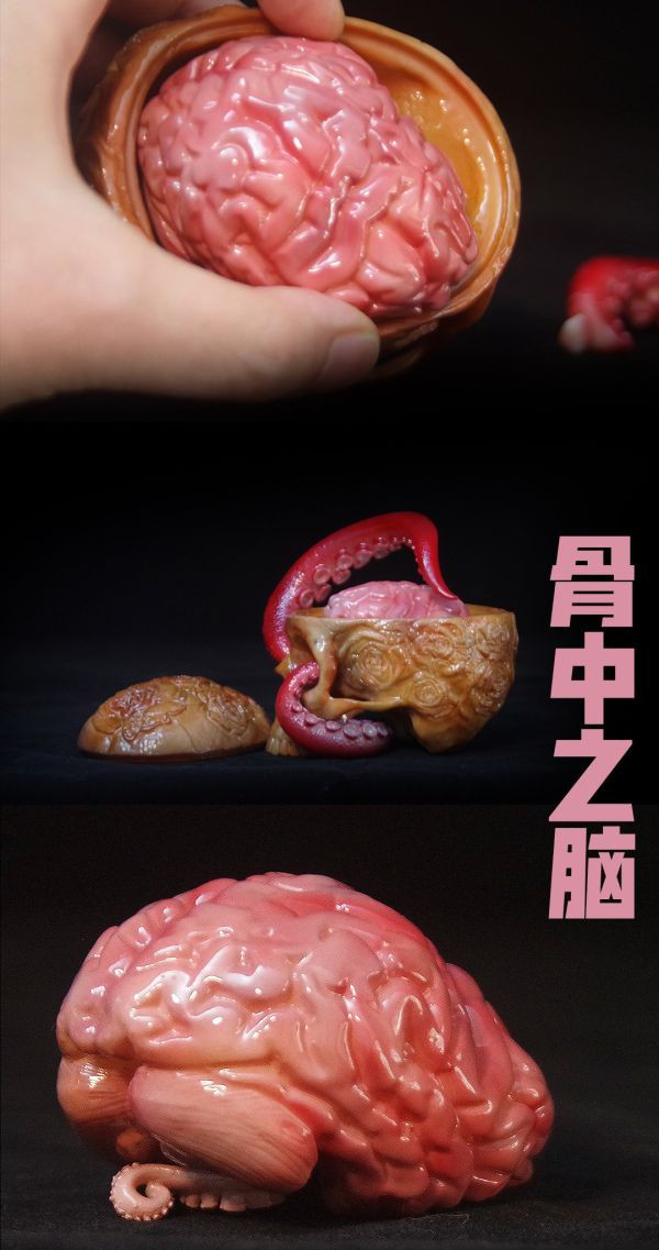 【預購】COR工作室 > 原創IP > 嘎巴啦觸須頭骨 克蘇魯風 (雙比例) (多版本) COR工作室,嘎巴啦觸須頭骨,克蘇魯風,GK,玩具,模型,雕像,共鳴