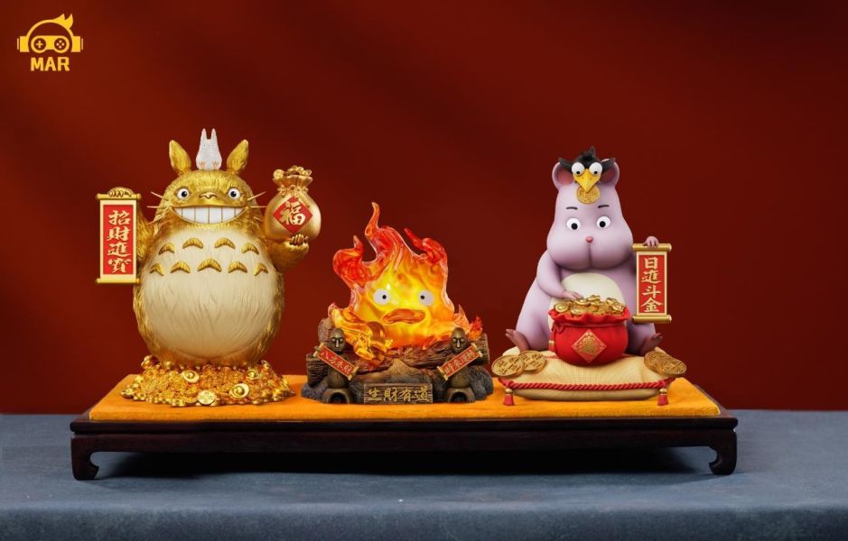 【預購】MAR模玩 > 宮崎駿 > 招財納福 招財龍貓&卡西法&坊寶寶 (多版本) MAR模玩, 宮崎駿,招財龍貓&卡西法&坊寶寶,GK,玩具,收藏,擺件,模型,公仔,人偶,手辦,動漫