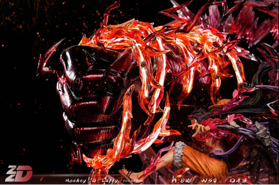 【已售罄，如欲追加請私訊客服@toykokoro】ZZDD工作室>海賊王>1/6 魯夫2.0 業火魯夫 業火魯夫,魯夫2.0,海賊王,航海王,ZZDD工作室,GK,玩具,雕像,擺件,收藏