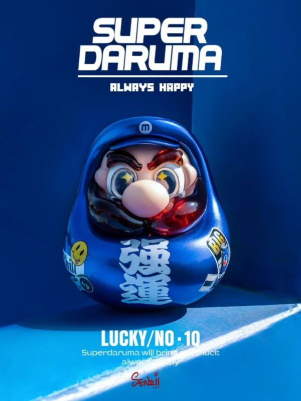 【預購】SENZII千紙 ＆ 超級達摩SuperDaruma>任天堂>超級瑪利歐 強運版 怪博士與機器娃娃,阿拉蕾,GK,玩具,模型,雕像,擺飾,收藏,共鳴