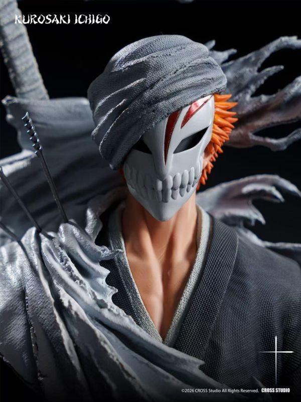 【預購】Cross-Studio > BLEACH死神 > 1/6 初見端倪的虛化 面具 黑崎一護 Moss-Studio,BLEACH死神,更木劍八,GK,玩具,收藏,擺件,模型,公仔,人偶,手辦,動漫
