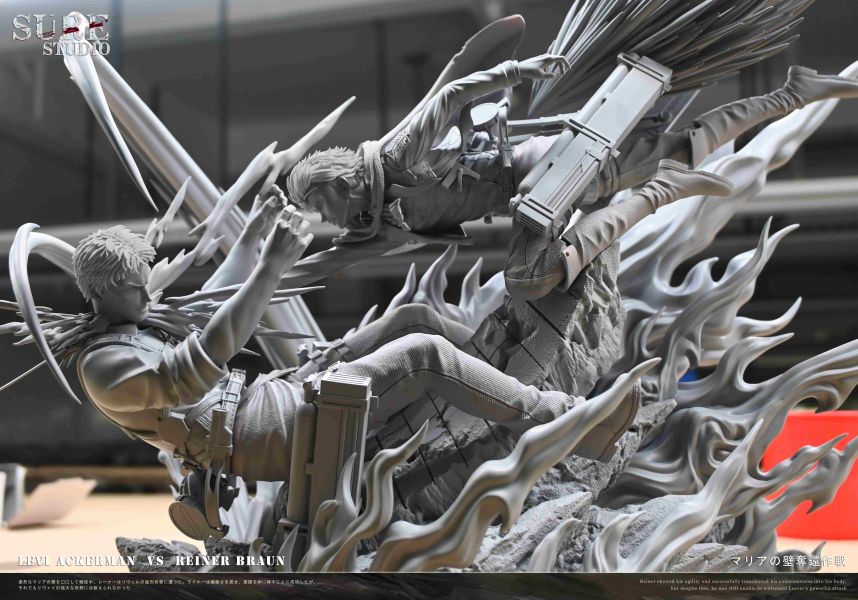 【預購】Sure-Studio > 進擊的巨人 > 1/6 SSS巨人對戰系列 兵長vs萊納 Sure-Studio,進擊的巨人,兵長,萊納,GK,玩具,收藏,擺件,模型,公仔,人偶,手辦,動漫