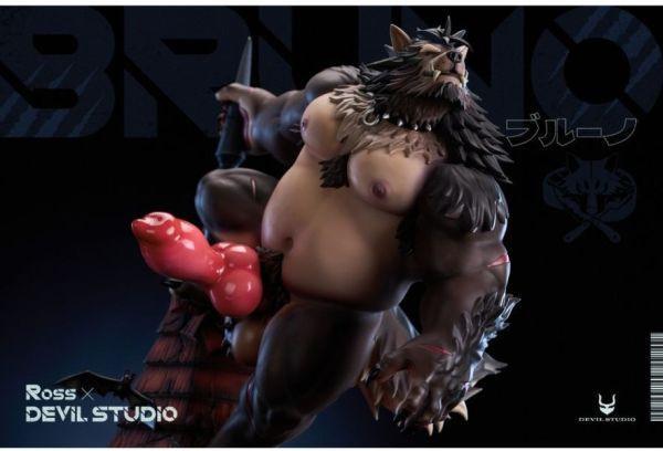 【售罄-代購/追加服務請洽客服】Devil惡魔社 > 原創IP > 1/5 Ross老師授權 狼人布魯諾 Devil惡魔社,Ross,狼人布魯諾,GK,玩具,收藏,擺件,模型,公仔,人偶,手辦,動漫