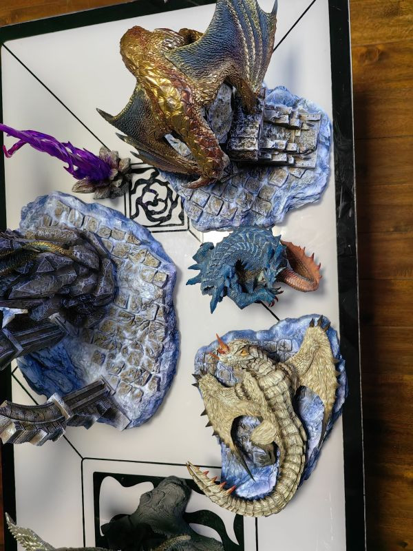 【已售罄，如欲追加請私訊客服@toykokoro】Dragon Frontier>魔物獵人>CG場景 天廻龍 & 千刃龍 & 冰牙龍 魔物獵人,天廻龍,千刃龍,冰牙龍,GK,玩具,模型,雕像,擺飾,收藏,共鳴