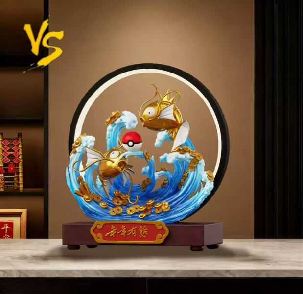 【預購】VS模玩 > 寶可夢 > 新年款招財雙鯉魚王戲水 (雙版本) VS模玩,寶可夢,鯉魚王,GK,玩具,收藏,擺件,模型,公仔,人偶,手辦,動漫