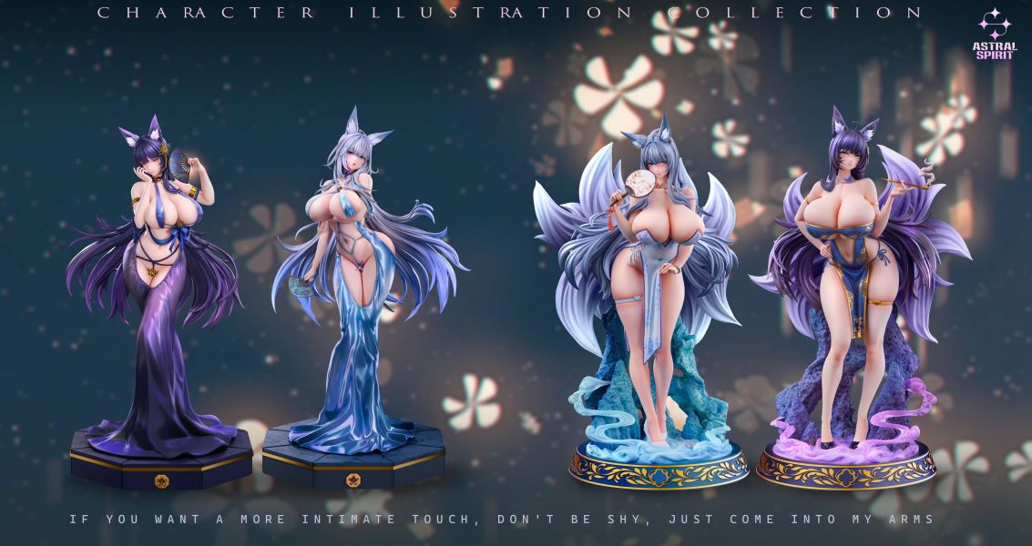 【預購】AstralSpirit星靈 > 蔚藍檔案 > 1/4 狐貍姐妹花2.0 旗袍 信濃 & 武藏(多版本) AstralSpirit星靈,蔚藍檔案,信濃,武藏,GK,玩具,收藏,擺件,模型,公仔,人偶,手辦,動漫