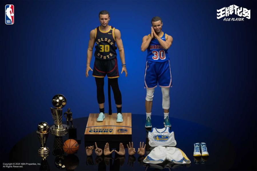 【預購】AcePlayer王牌化身 > NBA > 1/6 史蒂芬·柯瑞 (雙版本) NBA,史蒂芬·柯瑞,GK,玩具,模型,雕像,共鳴