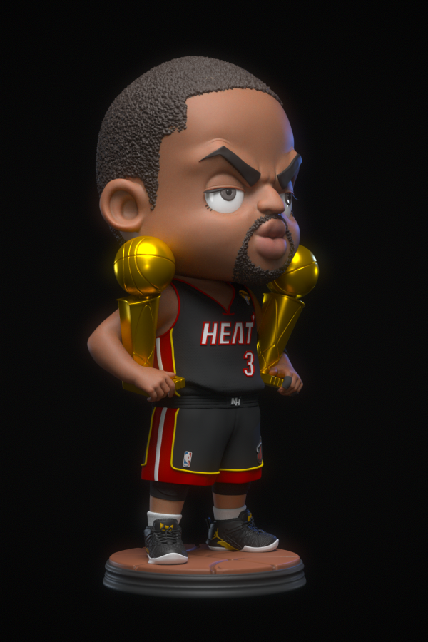 【預購】M3工作室>NBA>Q版德韋恩·韋德 怪博士與機器娃娃,阿拉蕾,GK,玩具,模型,雕像,擺飾,收藏,共鳴