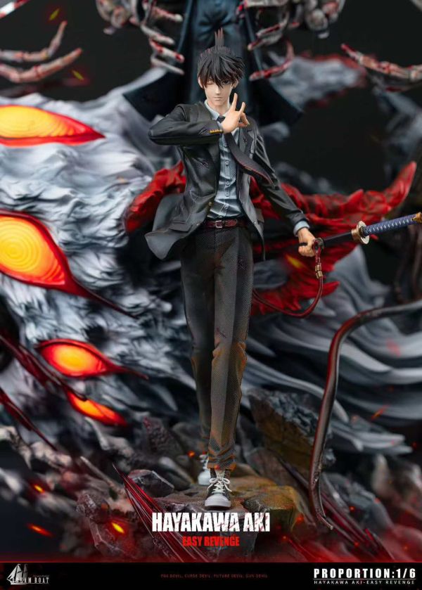 【售罄-代購/追加服務請洽客服】Dream Boat夢之船 > 鏈鋸人 > 1/7 鏈鋸人系列第二款 早川秋(三版本) 夢之船,夢船,鏈鋸人,早川秋,DREAMBOAT,DBS,GK,玩具,收藏,擺件,模型,公仔,人偶,手辦,動漫