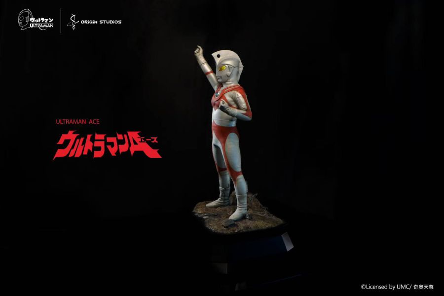 【預購】《正版授權》Origin Studios > 超人力霸王 > 經典奧特曼M78典藏立像 艾斯 登場姿勢 超人力霸王,艾斯,GK,玩具,模型,雕像,共鳴