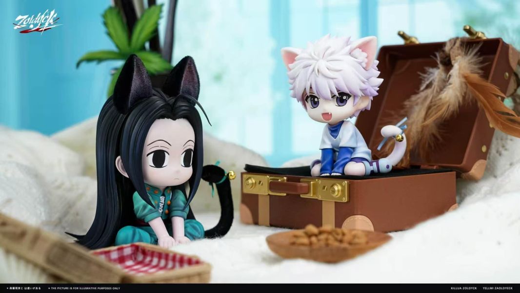 【預購】Zoldyck > HUNTER×HUNTER全職獵人 > Q版貓貓奇犽＆伊爾謎(雙比例) Lolita-Studio,HUNTER×HUNTER全職獵人,奇犽,小傑,GK,玩具,收藏,擺件,模型,公仔,人偶,手辦,動漫