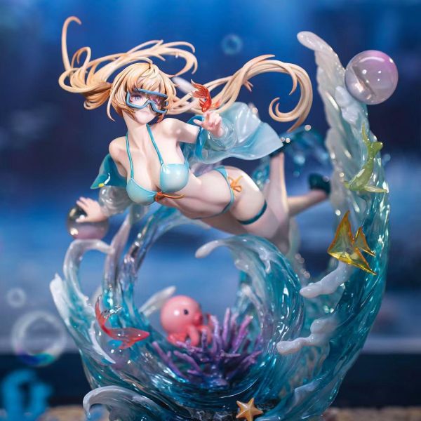 【預購】飛社長模玩工坊 > 原創 > 1/6 碧海浮夢 藍汐 EVA-Studio,鏈鋸人,瑪奇瑪,蕾潔,GK,玩具,收藏,擺件,模型,公仔,人偶,手辦,動漫