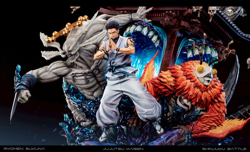 【預購】Zany Joke & 騎士聯盟 >咒術迴戰>1/6 終極對決系列02 十影法式神 兩面宿儺 怪博士與機器娃娃,阿拉蕾,GK,玩具,模型,雕像,擺飾,收藏,共鳴
