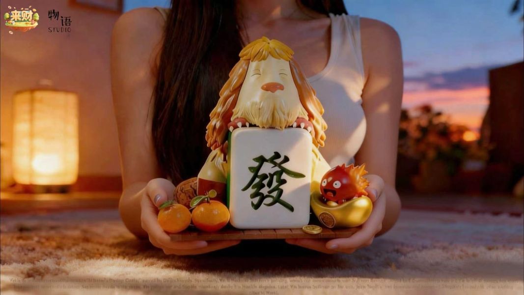 【預購】物語工作室 & 來財工作室 > 宮崎駿 > 霍爾的移動城堡系列 馬年來財系列 家有財犬 茵茵狗 物語工作室,來財工作室,宮崎駿,霍爾的移動城堡,茵茵狗,GK,玩具,收藏,擺件,模型,公仔,人偶,手辦,動漫