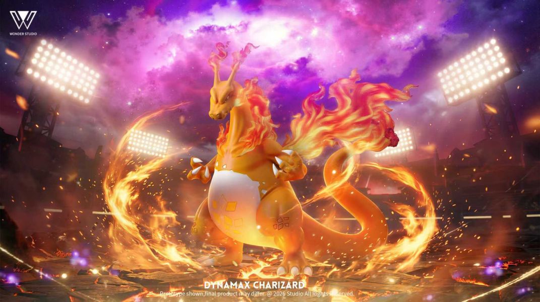 【預購】玩得Wonder > 寶可夢 > 1/20 丹帝戰隊 極巨化 噴火龍 (雙版本) 玩得Wonder,寶可夢,噴火龍,GK,玩具,收藏,擺件,模型,公仔,人偶,手辦,動漫