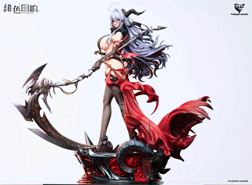 【預購】《正版授權》TriEagles(TES) > Echocalypse緋紅的神約 > 1/4 系列雕像第一彈 黛莫妮卡(雙版本) TriEagles(TES),風雨蘭,GK,玩具,收藏,擺件,模型,公仔,人偶,手辦,動漫