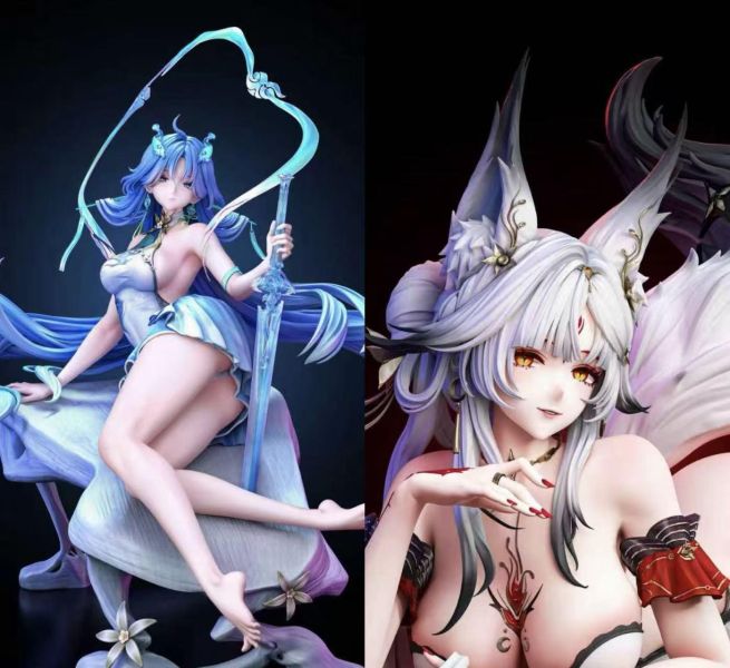 【預購】哈基米工作室 > 鳴潮 > 1/6 清宵 & 心月狐 哈基米工作室,鳴潮,清宵,心月狐,GK,玩具,收藏,擺件,模型,公仔,人偶,手辦,動漫