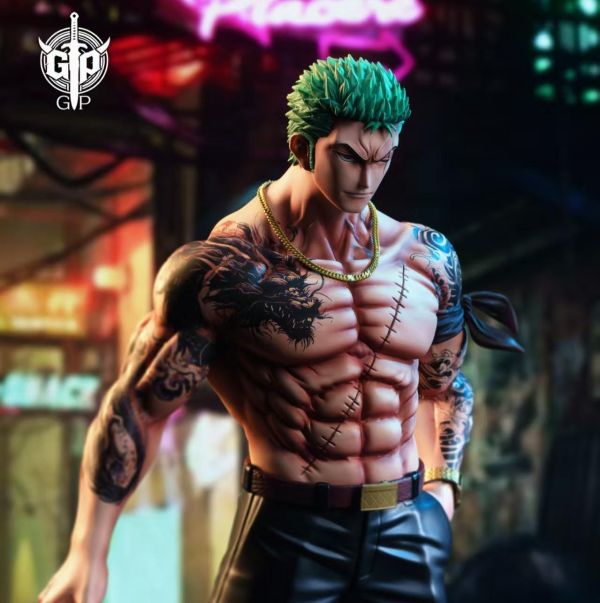 【預購】GP-Studio > 海賊王 > 1/4&1/6 古惑仔系列 九紋索隆 GP,海賊王,九紋索隆,GK,玩具,收藏,擺件,模型,公仔,人偶,手辦,動漫