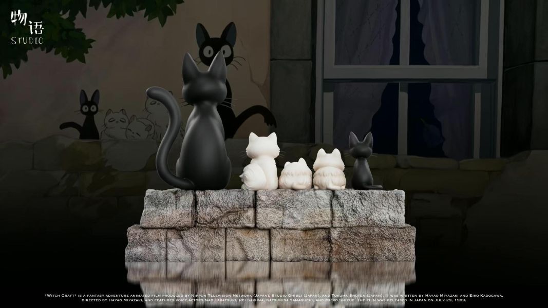 【預購】物語工作室 > 宮崎駿 > 魔女宅急便 吉吉的一家子 物語工作室,宮崎駿,魔女宅急便,吉吉,GK,玩具,收藏,擺件,模型,公仔,人偶,手辦,動漫