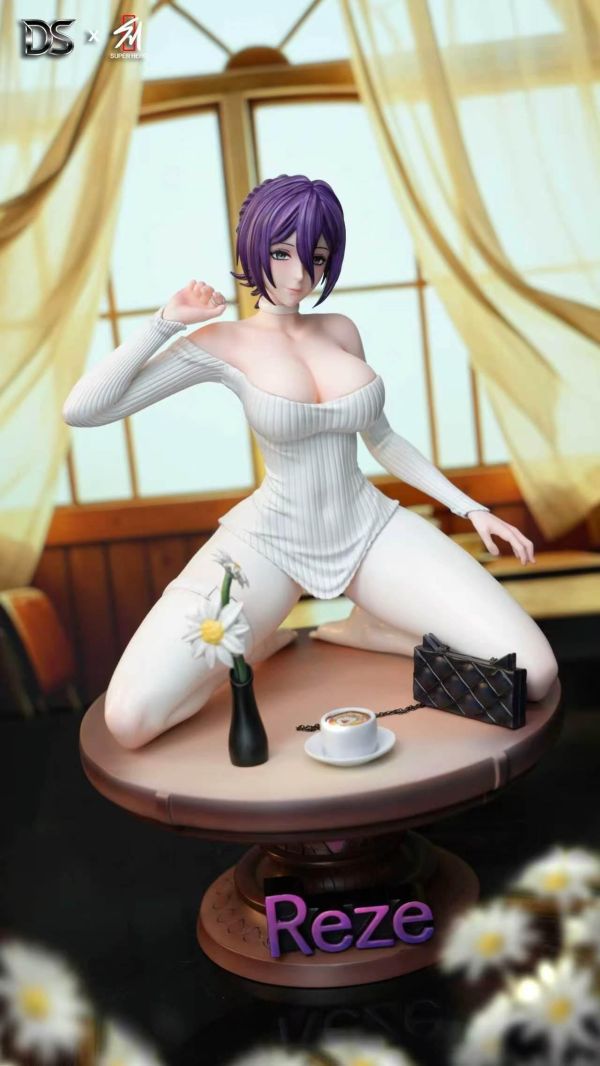 【預購】DS-Studio & SUPER HERO超英 > 鏈鋸人 > 咖啡館女團三人組第一彈：蕾潔Reze レゼ(雙版本) DEEP深度,鏈鋸人,蕾潔,GK,玩具,收藏,擺件,模型,公仔,人偶,手辦,動漫