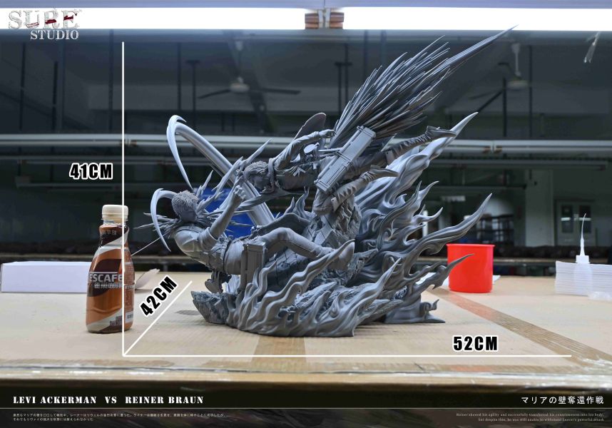 【預購】Sure-Studio > 進擊的巨人 > 1/6 SSS巨人對戰系列 兵長vs萊納 Sure-Studio,進擊的巨人,兵長,萊納,GK,玩具,收藏,擺件,模型,公仔,人偶,手辦,動漫