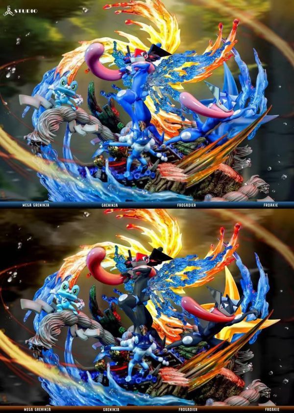 【售罄-代購/追加服務請洽客服】666撒旦 > 寶可夢 > MEGA忍蛙巨型飛水手裏劍全員出陣 (雙版本) 666撒旦,寶可夢,忍蛙巨型飛水手裏劍,GK,玩具,收藏,擺件,模型,公仔,人偶,手辦,動漫